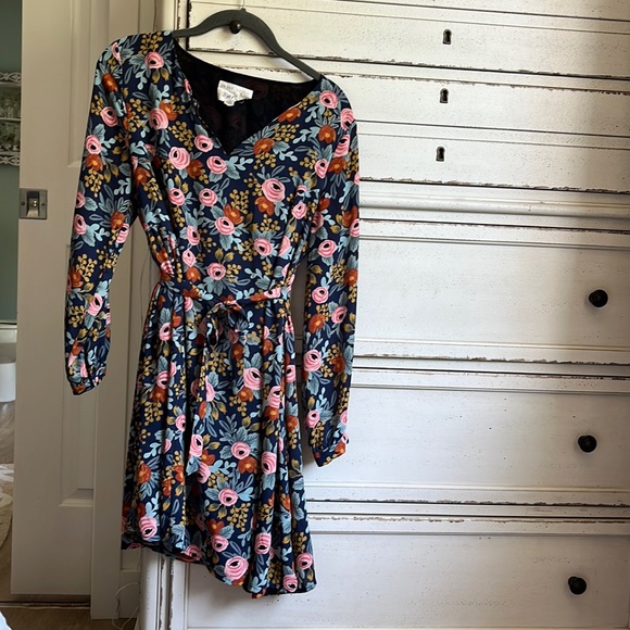 Rifle paper co x paper crown Anthropologie dress size small - Picture 2 of 4